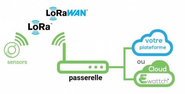 Réseau privé LoRa® de notre partenaire Ewattch