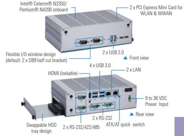 Exemple de spécifications d'un PC industriel | IP Systèmes