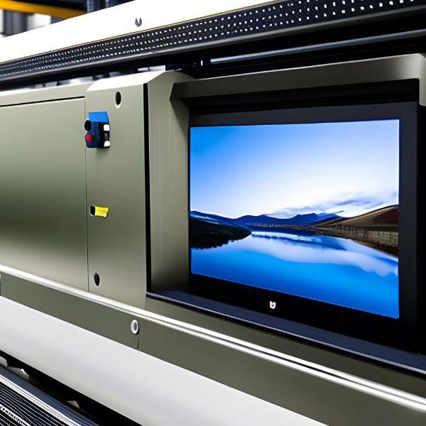 Panel PC 16:9ème wide panoramique dans machine de production | IP Systèmes