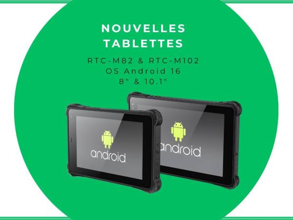 Nouvelles tablettes darveen RTC-M102 et RTC-M82 Android 16 - IP Systèmes