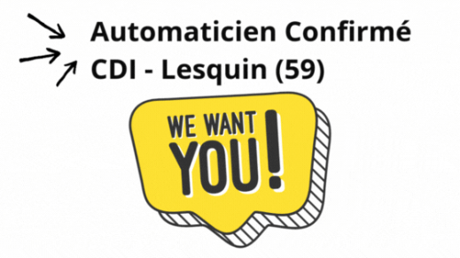 Offre emploi Automaticien Confirmé - IP Systèmes Lesquin (59)