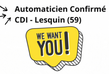 Offre emploi Automaticien Confirmé - IP Systèmes Lesquin (59)