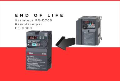 Variateur Mitsubishi FR-D700 EOL remplacé par FR-D800 | IP Systèmes