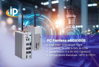 Lancement du nouveau PC Fanless industriel Axiomtek eBOX100B - IP Systèmes