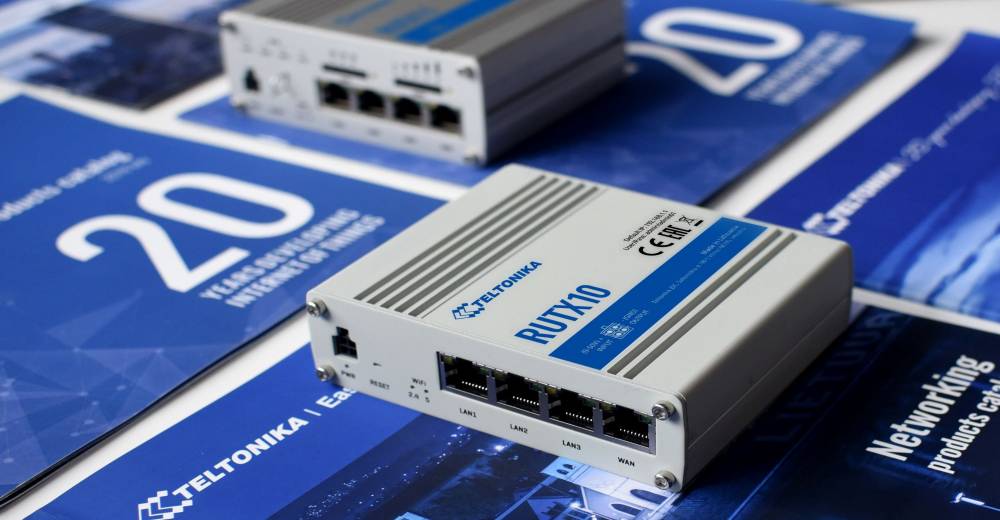 Routeur industriel Ethernet RUTX10 avec 4 ports Ethernet et connectivité Wifi, Bluetooth