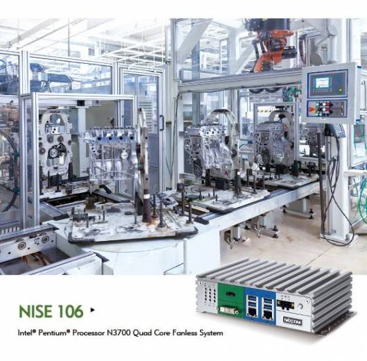 PC Fanless industriel NISE 106 N3710 de chez Nexcom
