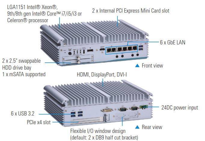 Caractéristiques les plus importantes du PC industriel fanless eBOX710-521-FL