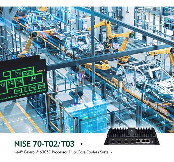 PC Fanless industriel NISE 70 Nexcom pour les applications industrielles et IoT