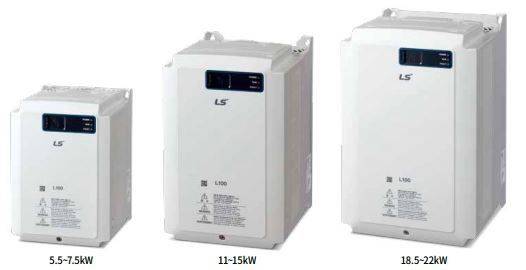 Gamme complète des variateurs L100 LS Electric pour les applications de levage (ascenseurs, entrepôts...)