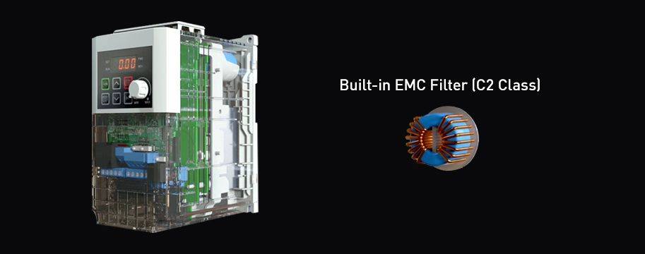 Filtre CEM intégré variateur de vitesse M100 LS Electric