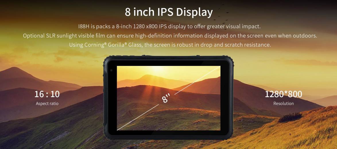 Tablette Windows EM-I88H Emdoor avec écran 8" IPS tactile capacitif touchscreen