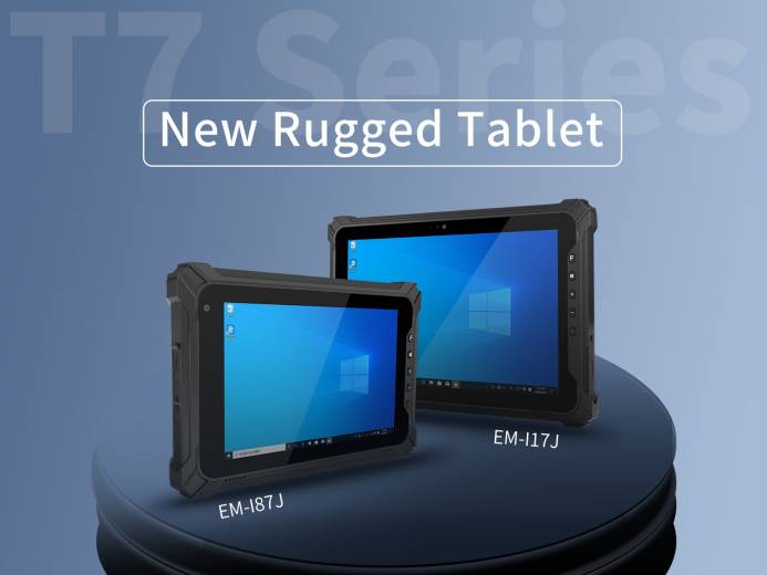 Tablette durcie professionnelle EM-I17J Emdoor avec écran 10" |IP Systèmes