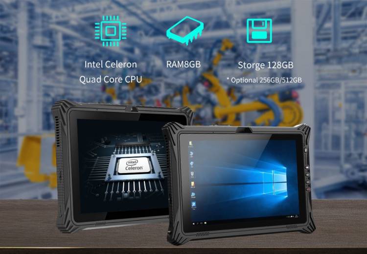 Tablette durcie étanche EM-I20A Emdoor avec écran 12,2 et OS Windows 11