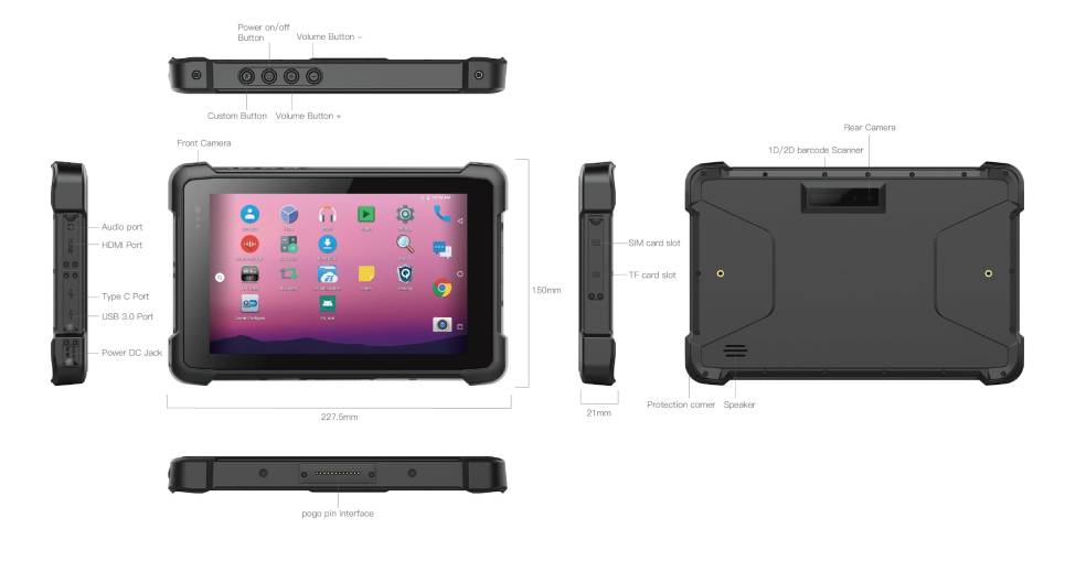 MTT TABLET : tablette étanche et antichoc