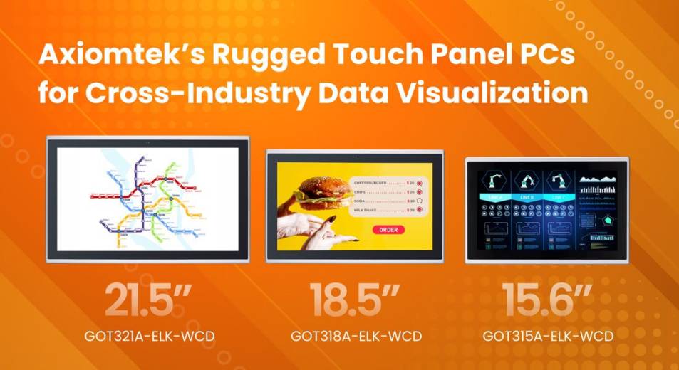 Gamme de Panel PC GOT Axiomtek en 21,5" 18,5" et 15,6"