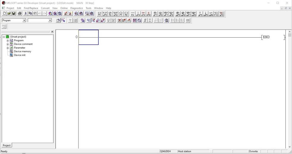 Logiciel de programmation des automates programmables Mitsubishi Electric GX Developer