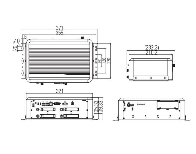 Caractéristiques tBOX300-510-FL Axiomtek