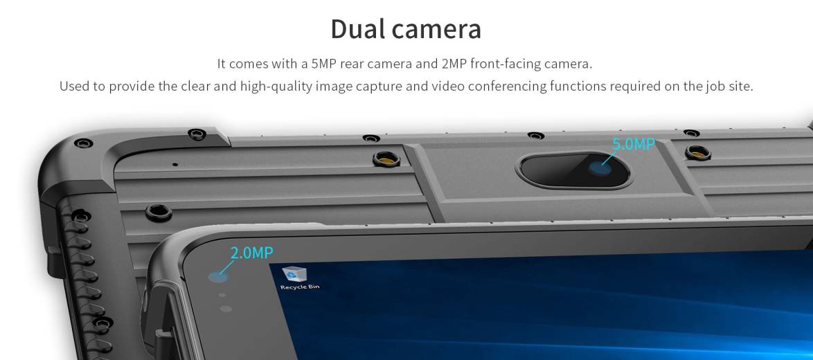 Tablette ultra durcie EM-I86H Emdoor avec double caméra