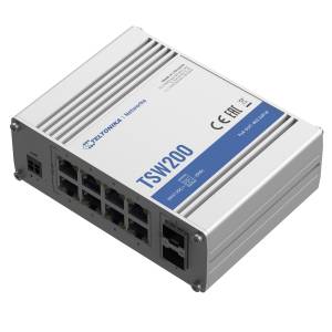 Vente de switch TSW200 de chez Teltonika avec 2 ports SFP - IP Systèmes