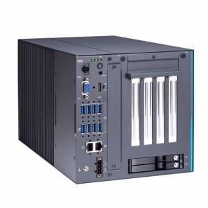 Box PC Fanless avec 4 slots d'extension, processeur Xeon® ou Core™ i7/i5/i3 face avant