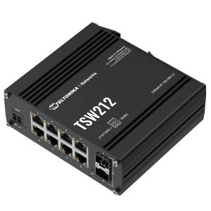 Switch industriel manageable L2 L3 avec 8 ports Ethernet 1000Mbps et port SFP
