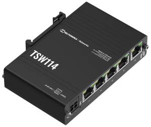 Switch Ethernet durci 5 ports Gigabit 9-30VDC PoE Passif Rail-DIN