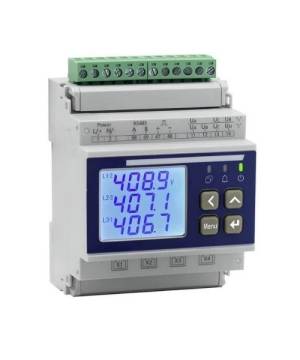 Centrale de mesure d'énergie 4 voies triphasées ou 12 voies monophasées