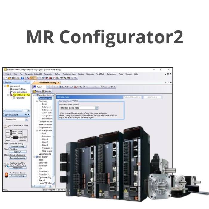 MR-Configurator2, logiciel de paramétrage et de surveillance des servoamplificateurs et servomoteurs Mitsubishi