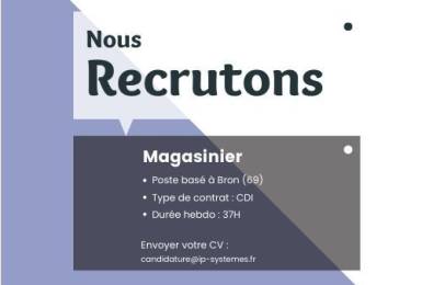 Recrutement d'un magasinier homme ou femme à Bron (69)