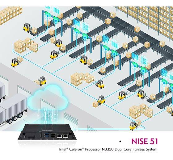 PC Fanless industriel NISE 51 de notre partenaire Nexcom