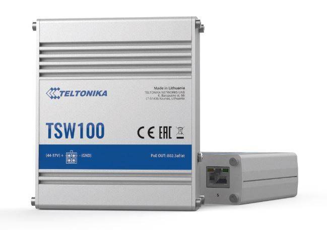 Switch industriel non administrable Ethernet PoE+ TSW100 de notre partenaire Teltonika