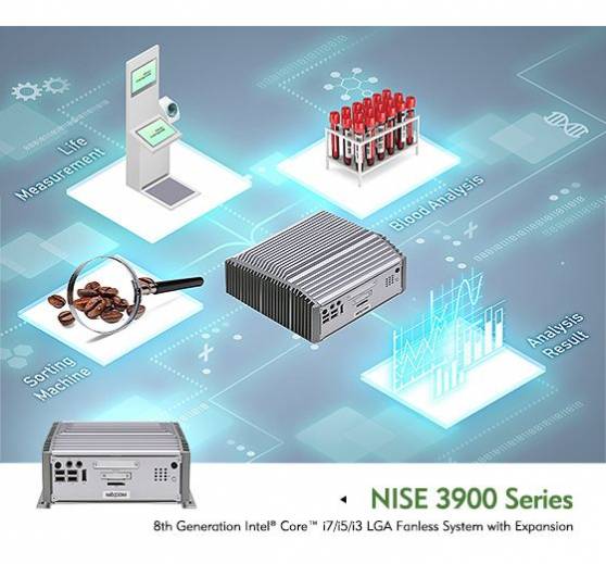 PC industriel fanless NISE 3900E-H310 de notre partenaire Nexcom