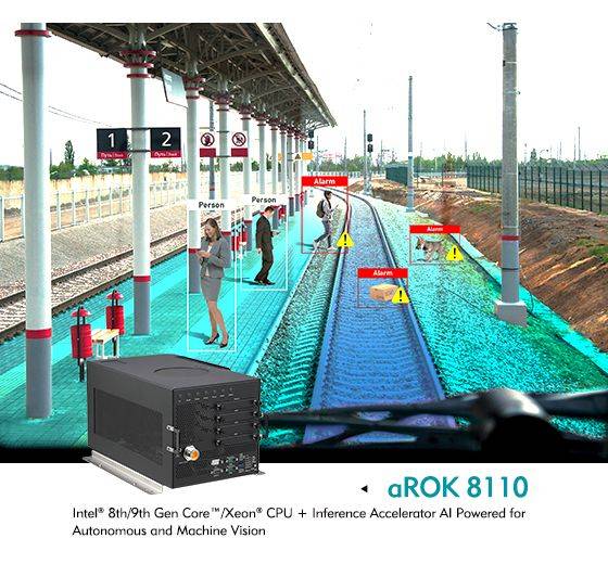 Le PC embarqué sans ventilateur ferroviaire ultra puissant aROK 8810 de chez Nexcom
