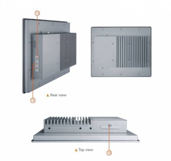 Panel PC industriel sans ventilateur GOT318-512-FR de chez Axiomtek