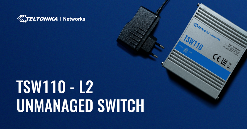 Switch industriel non administrable Ethernet Layer 2 TSW110 de notre partenaire Teltonika