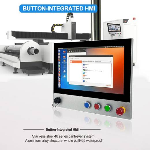 Panel PC industriel DCP-3156WAC avec bouton intégré Innoyond | IP Systèmes