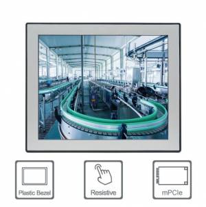 Panel PC 17" résistif, IP65, Celeron® J3455, OS Windows® 10, 4 ou 8Go RAM face avant