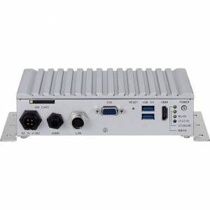 PC Fanless embarqué avec processeur Intel Atom® x5-E3930 Dual Core 1,8GHz EN50155 face avant