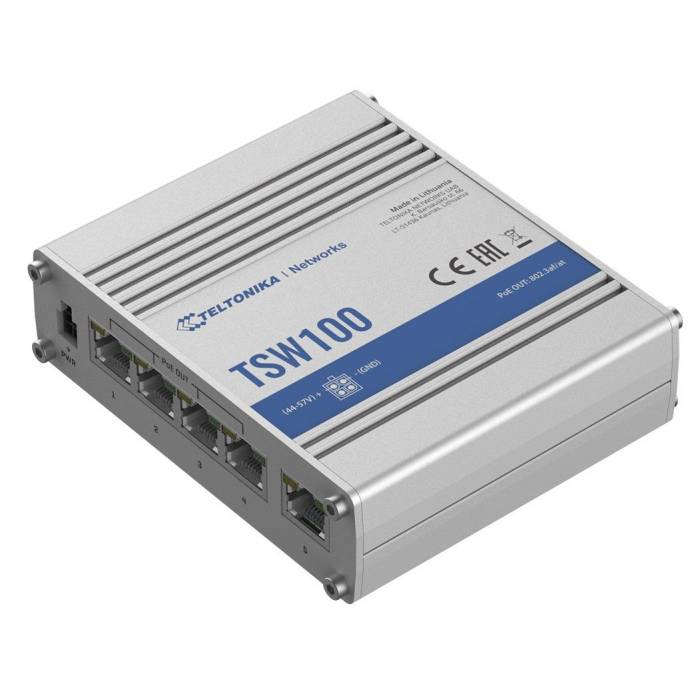 Switch industriel non administrable Ethernet PoE+