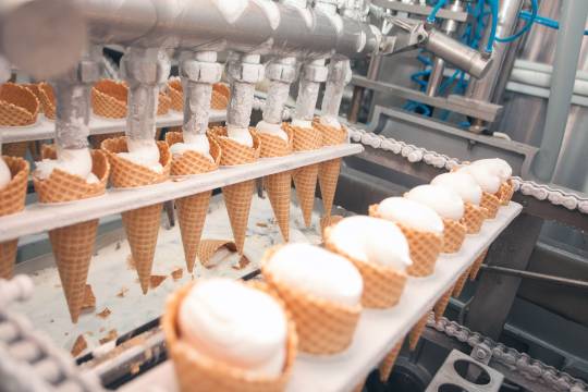 Switch industriel TSW304 pour la connectivité réseau d'une industrie agroalimentaire